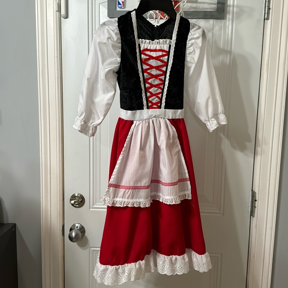 Little red riding hood character costume girls size 8